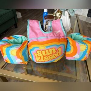 Speedo Kids Pink "Sun Kissed" Floatation Vest with Matching Arm Bands